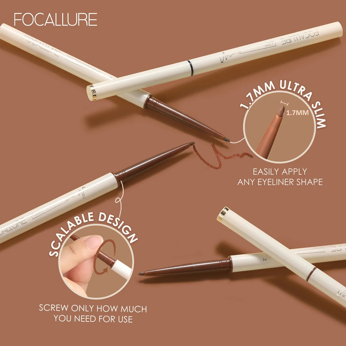 Lapiz delineador en gel Focallure.