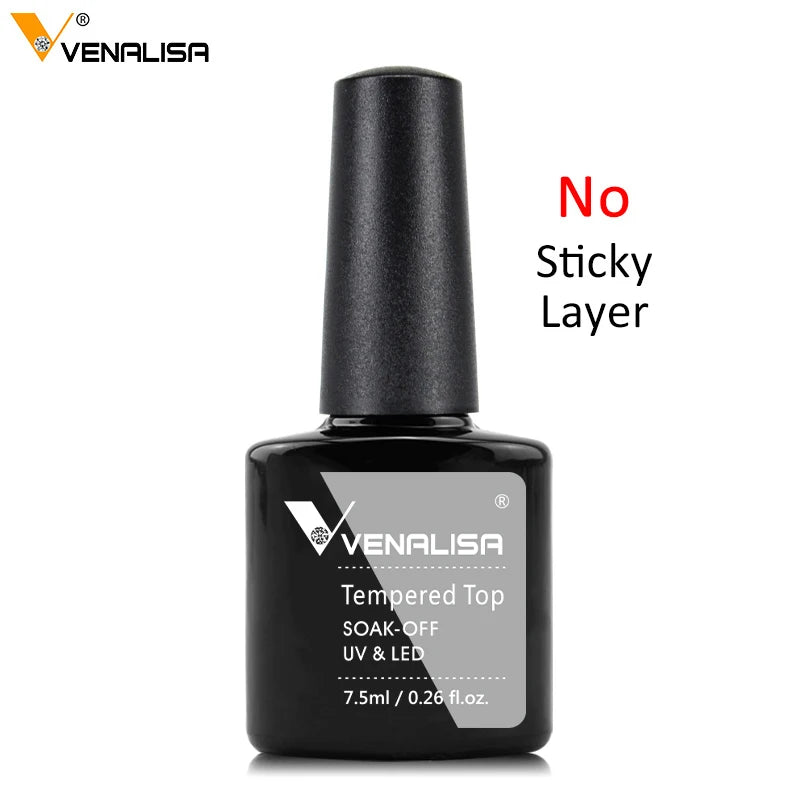 Top coat, base coat, y primer, secado a luz UV, gel VENALISA 7.5ml.