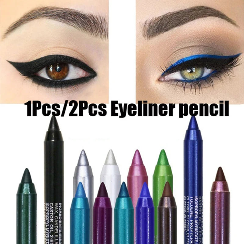 Kit de Sombras y Delineador de 12 Colores