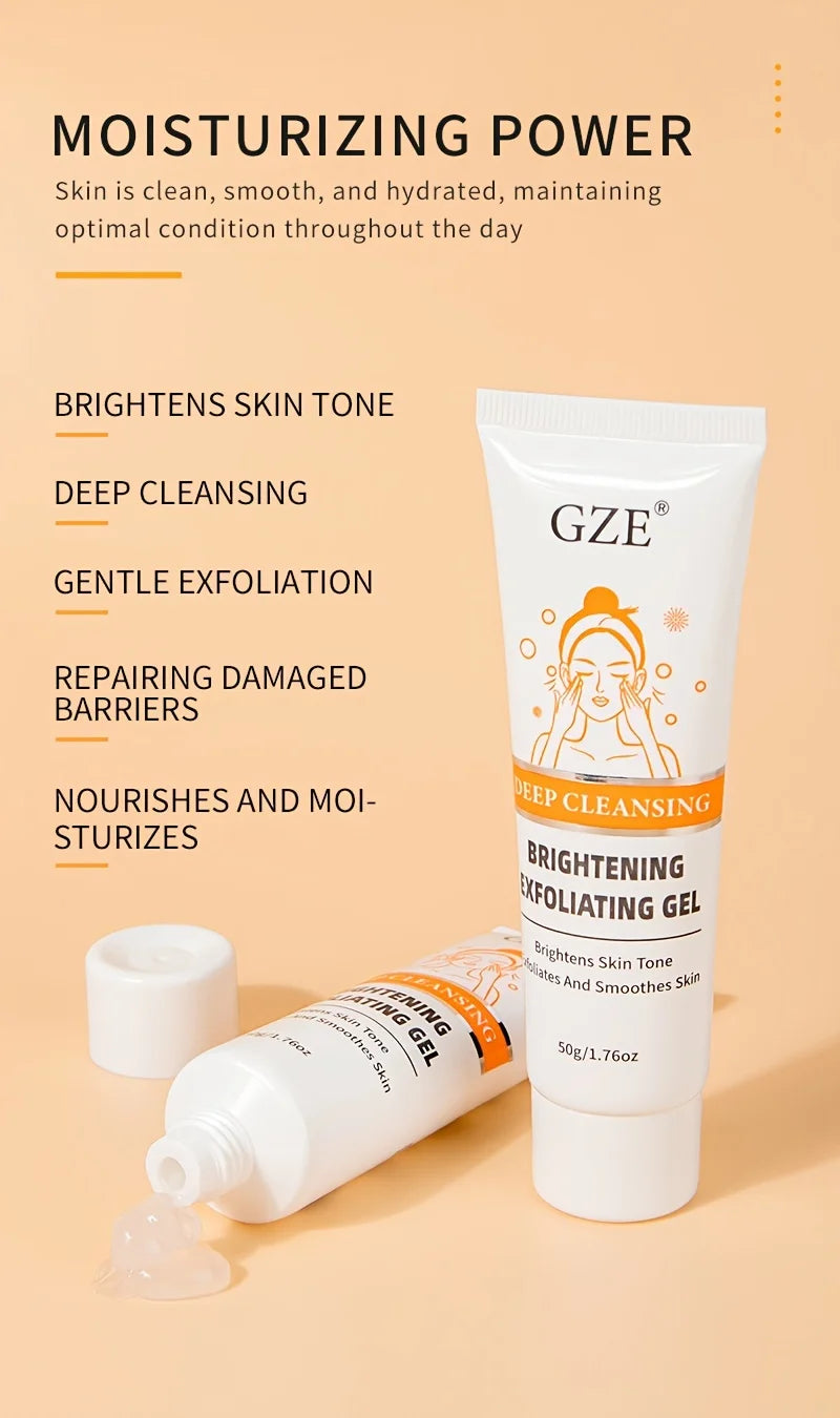Exfoliante facial en gel suavizante y iluminador reductor de poros.
