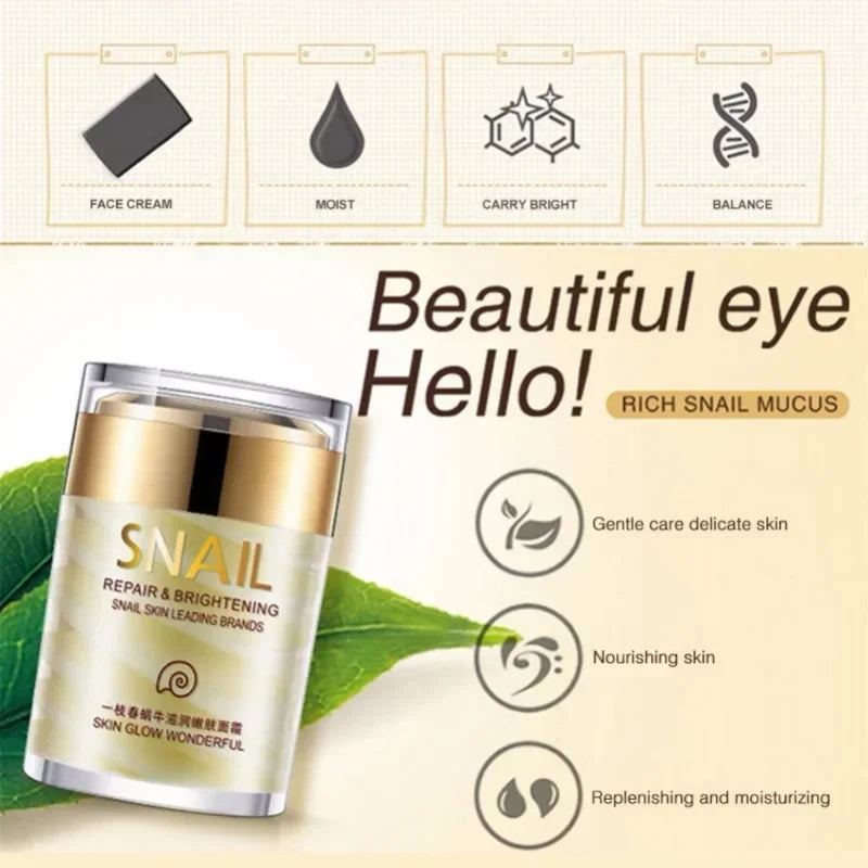 Facial Cream with Collagen and Snail Extract,