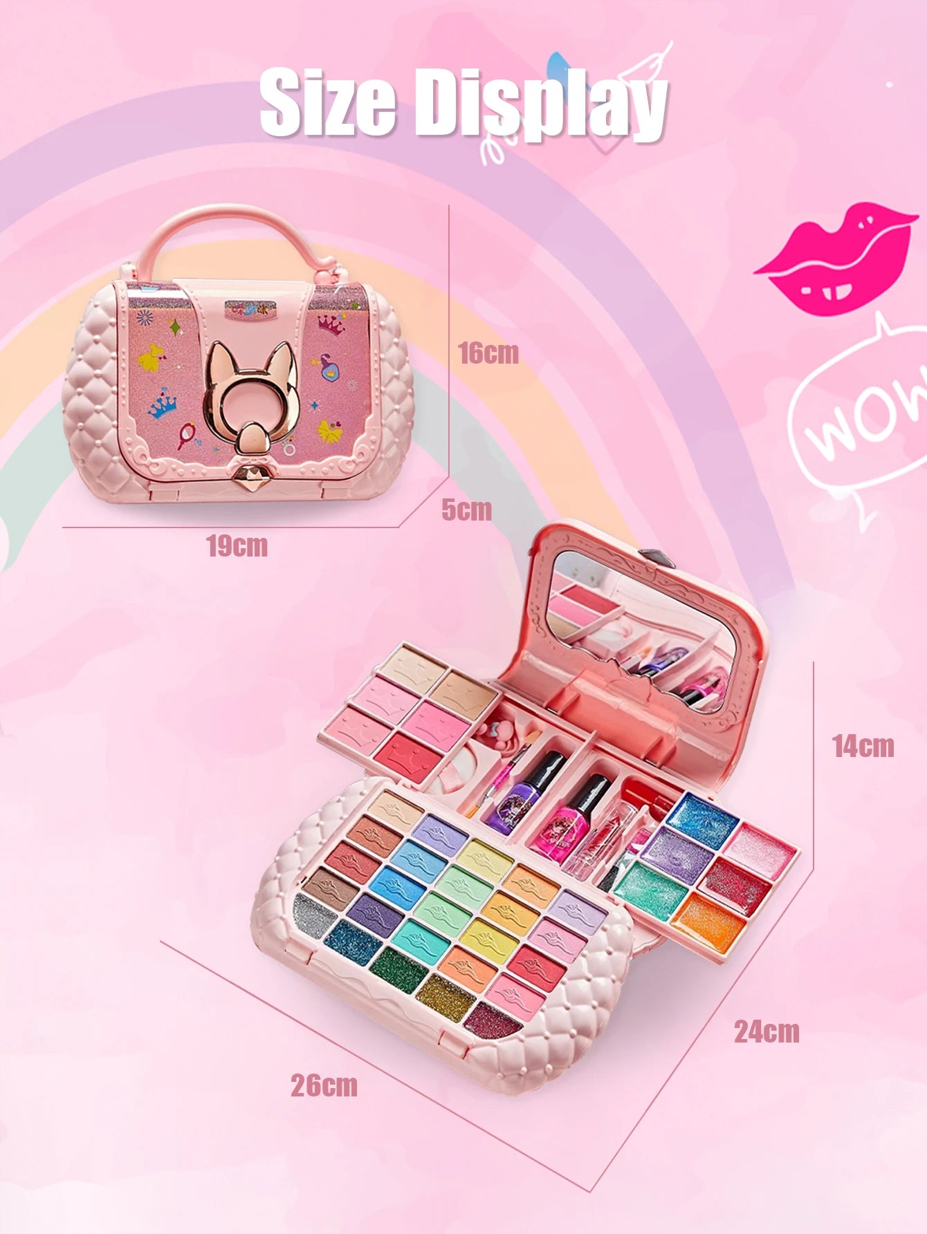 Estuche de Maquillaje con Orejas de Gato