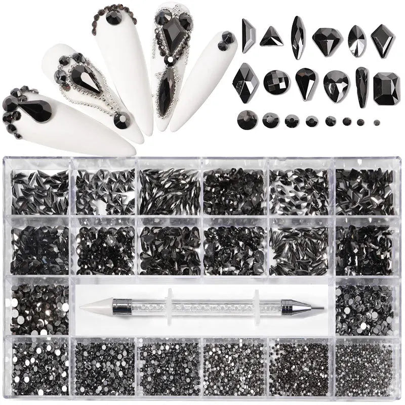 Piedras decorativas de cristal para uñas