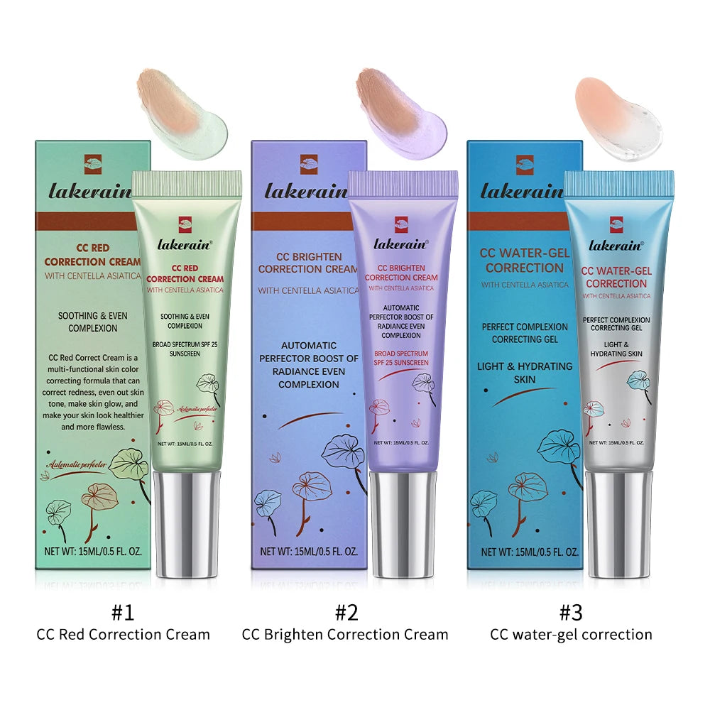 Set of 3 CC Creams - High Coverage Foundation with Centella