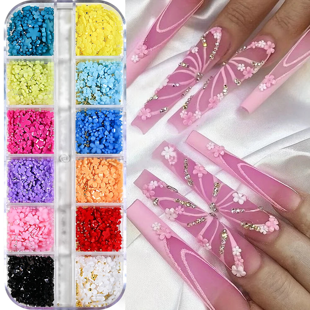 +15 Sets de decoraciones para uñas Kawaii