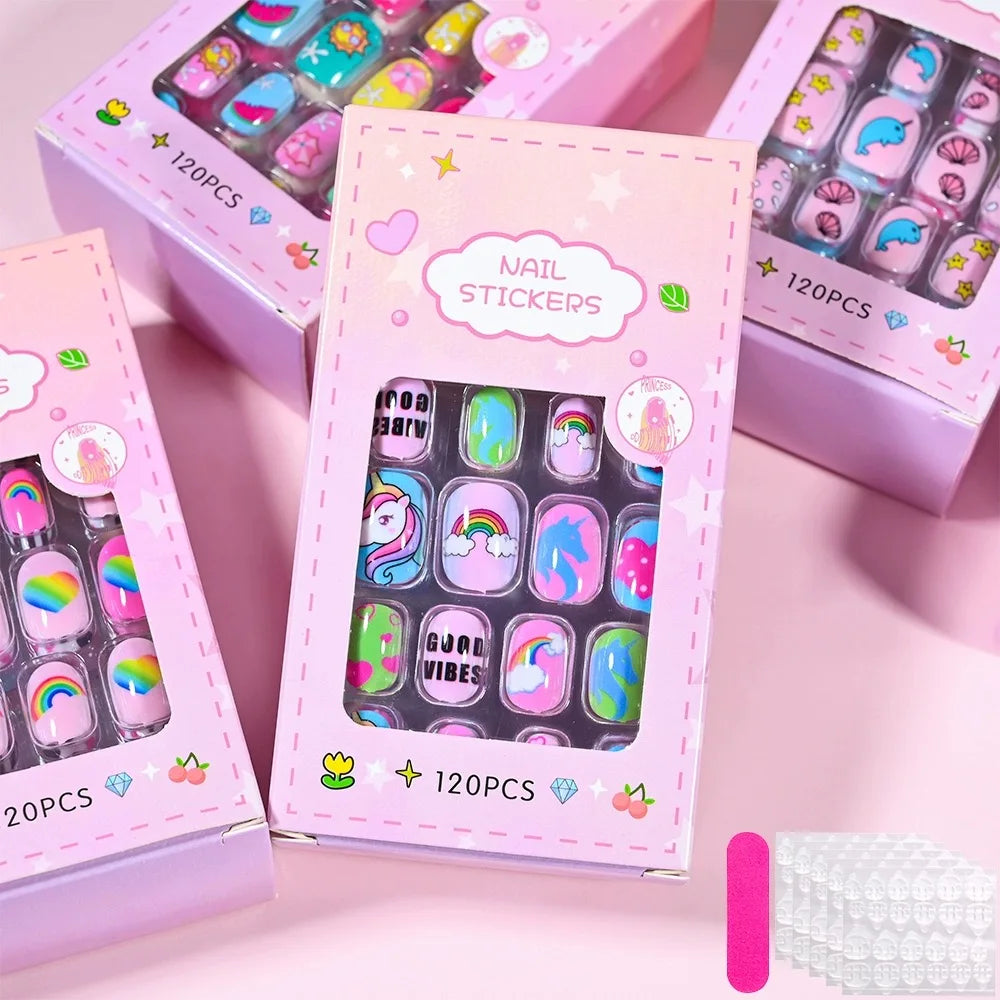 Set de uñas postizas florales