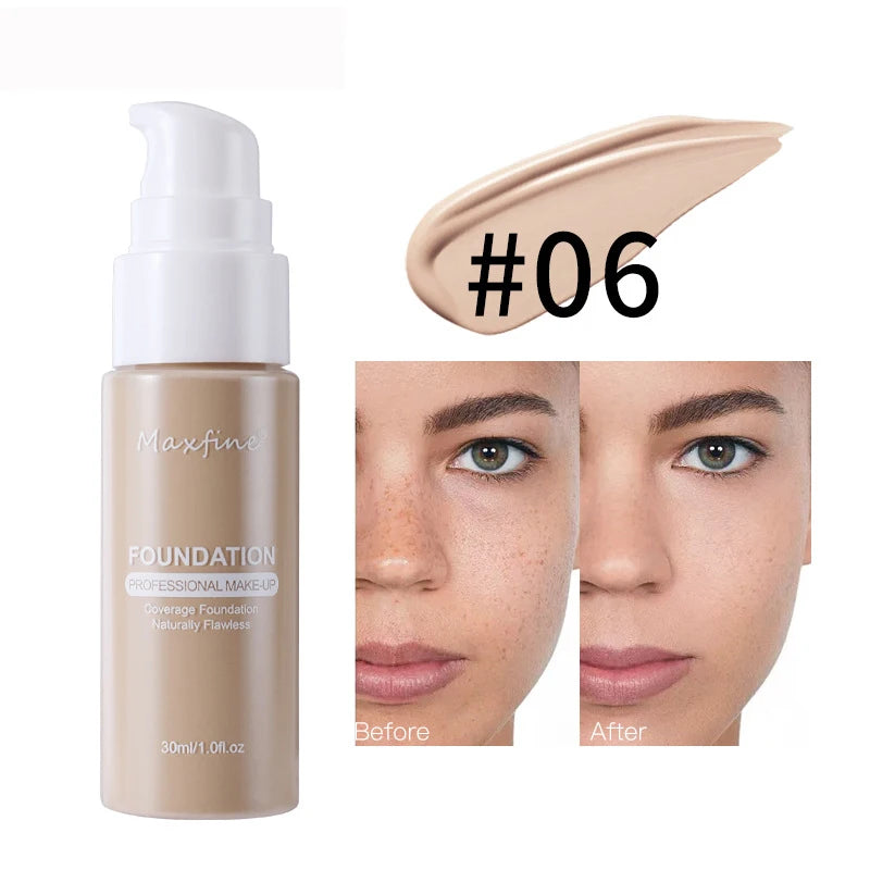 Base líquida profesional MAXFINE (12 tonos)