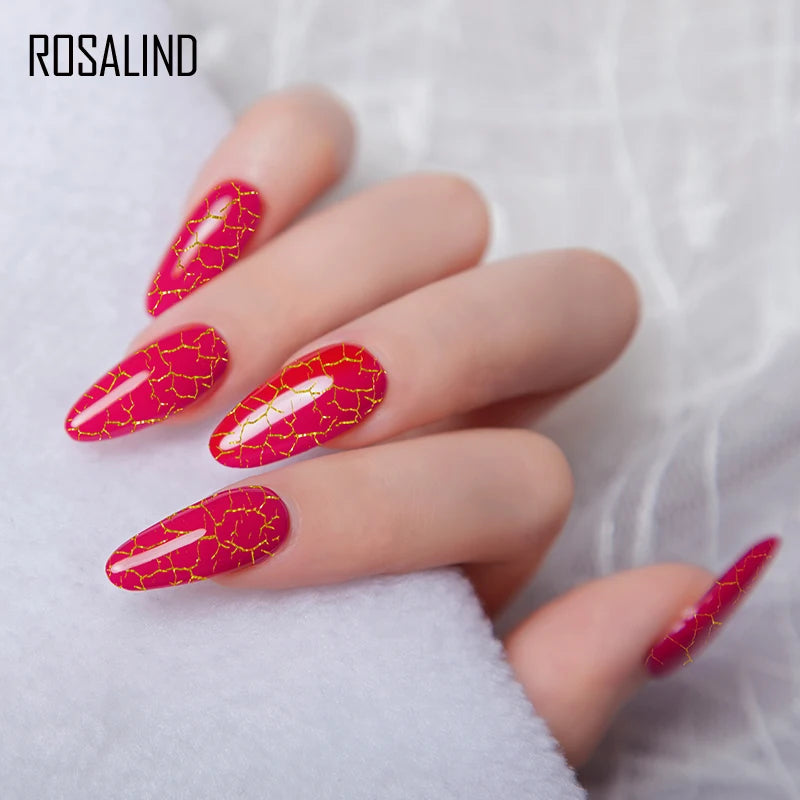 ROSALIND 12 Colores de esmaltes quebradizos de secado al aire
