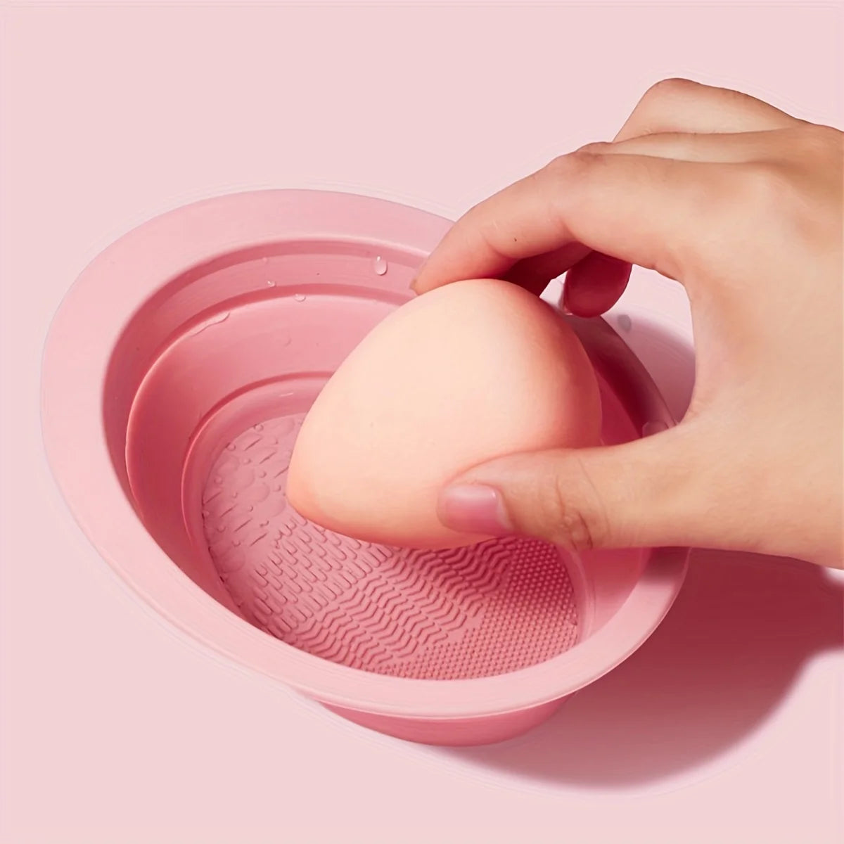 Herramienta de silicona para limpieza de brochas