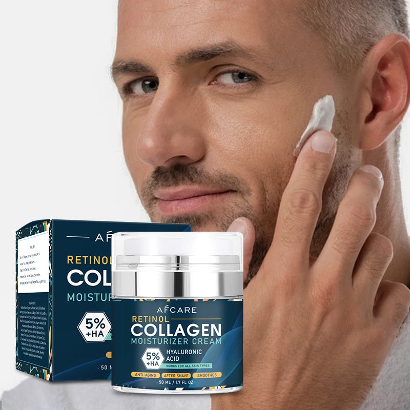 Crema Facial con Ácido Hialurónico 8% y Retinol.