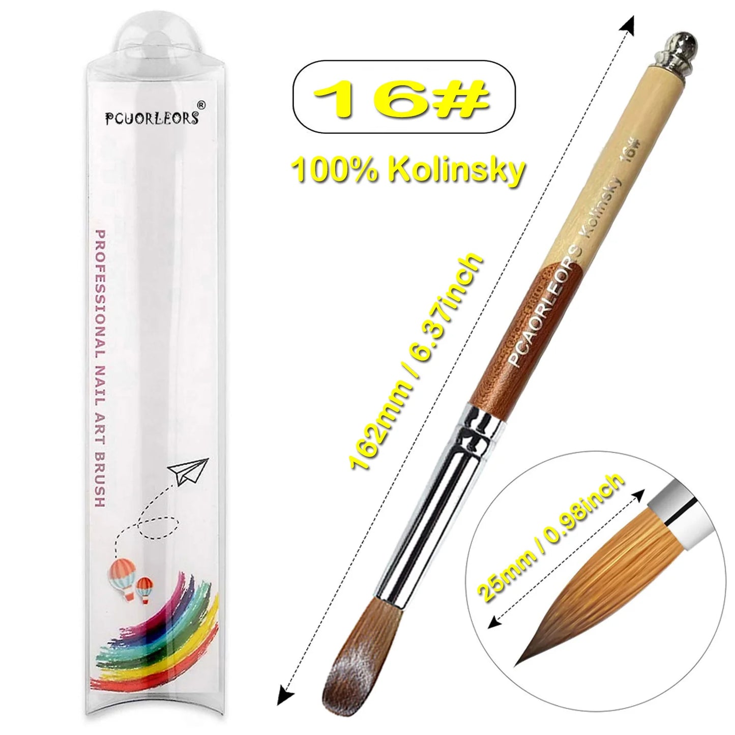 Pinceles para manicura y pedicura.
