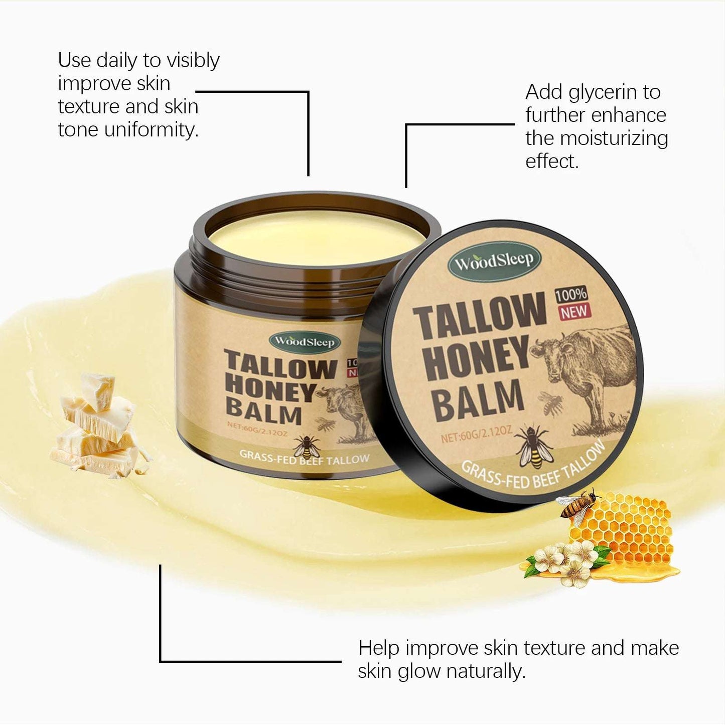 Crema Hidratante para el rostro Woodsleep.