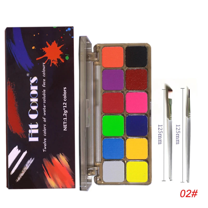 Paleta de pintura facial y corporal kzlet.