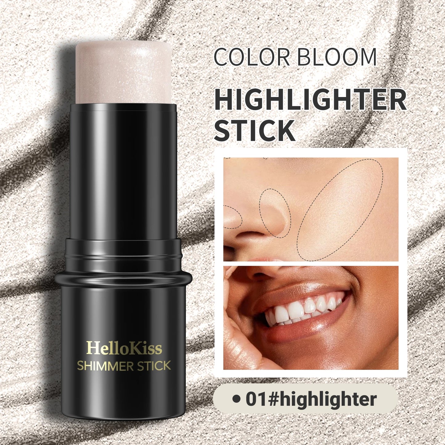 Contorno e iluminador en crema Hellokiss