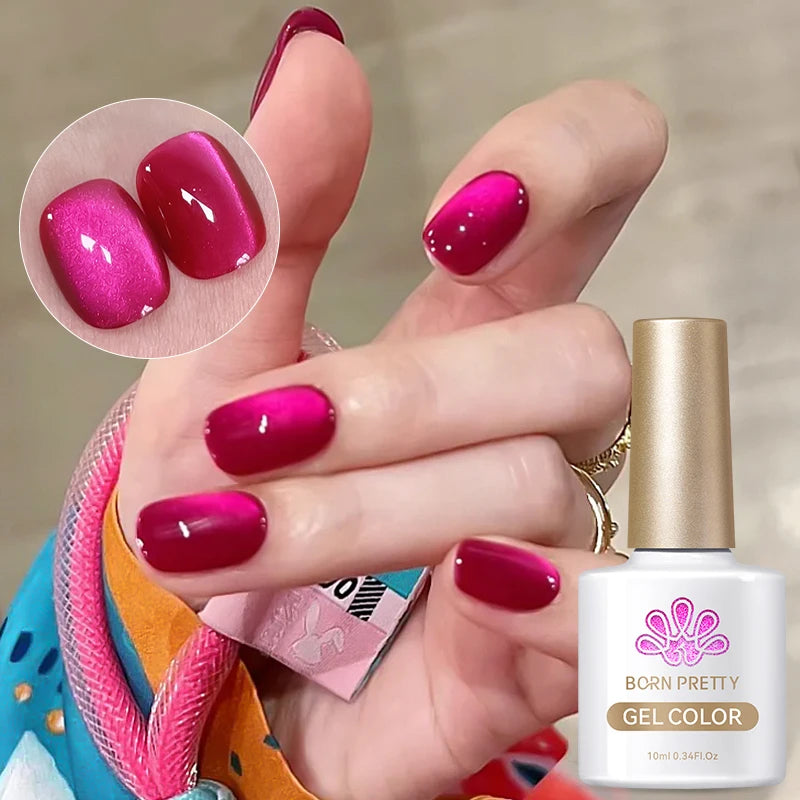 BORN PRETTY 6 Colors UV Magnetic Nail Polish