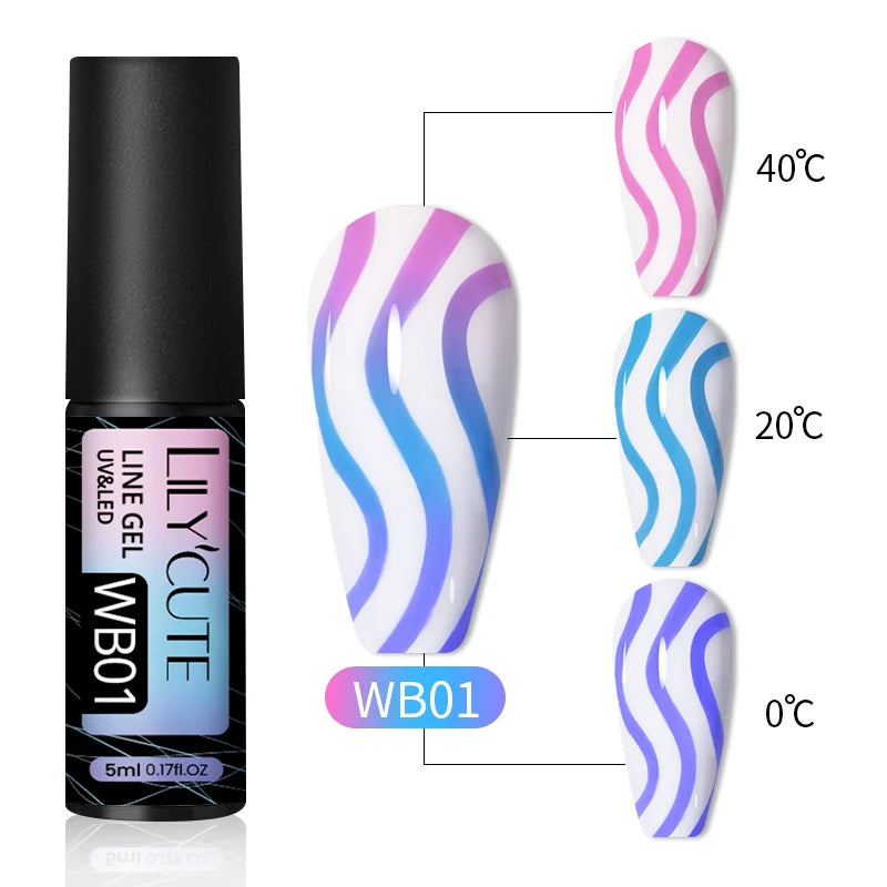 LILYCUTE esmalte brillante delineador UV