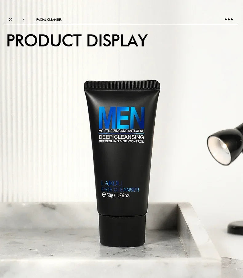 Crema para hombre antiacné y control de grasa.