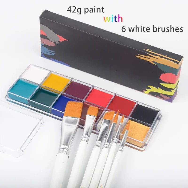 Kit de pintura facial y corporal al óleo.