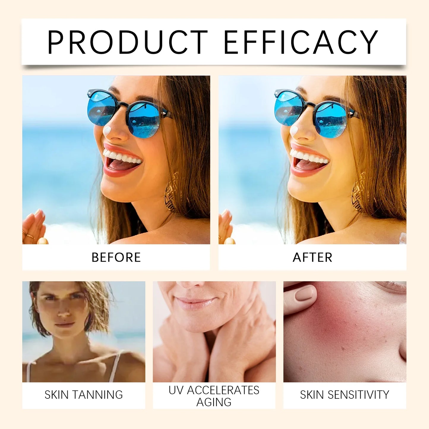 Protector solar en gel con ácido hialuróico al 1% SPF50+