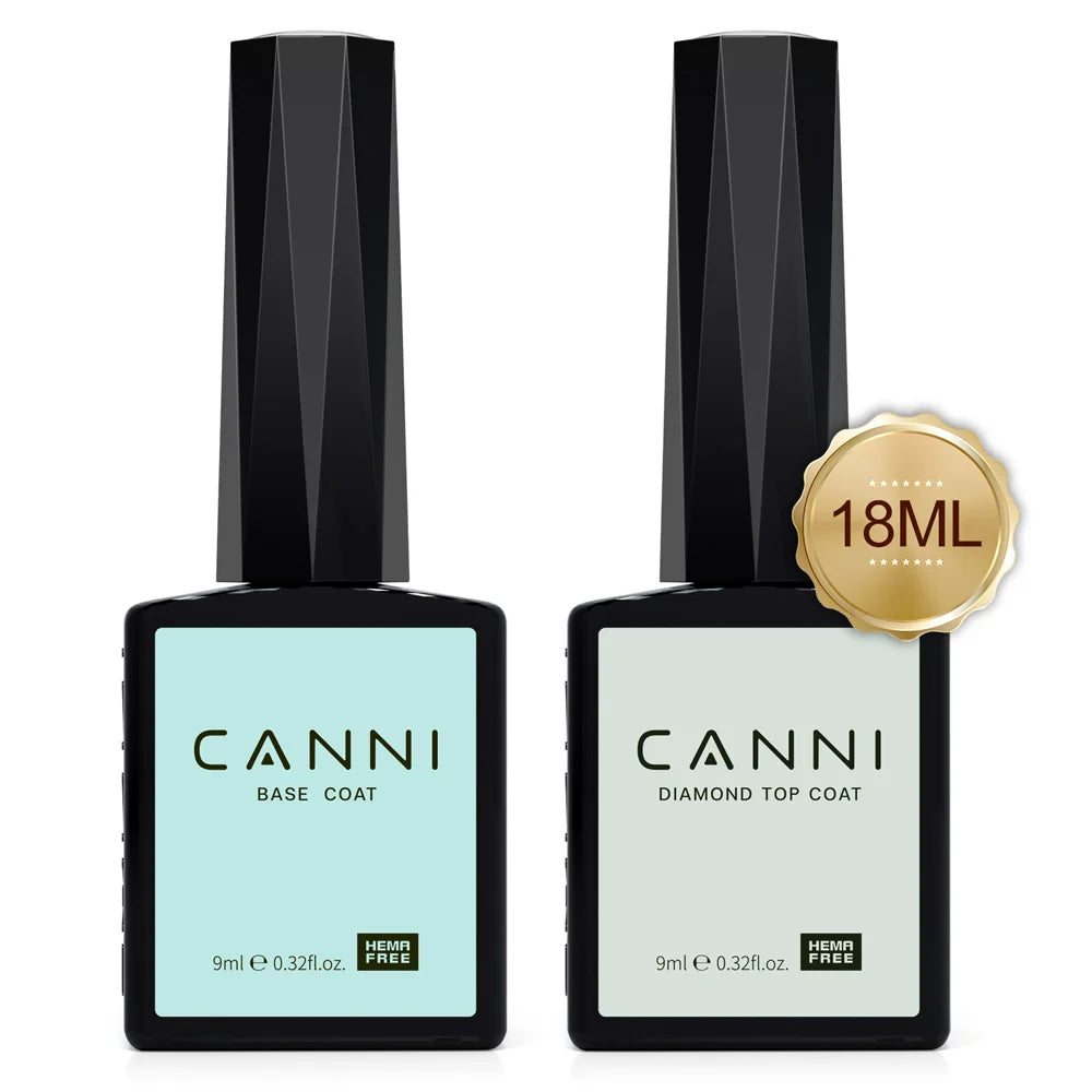 CANNI HEMA FREE base y top coat secado UV