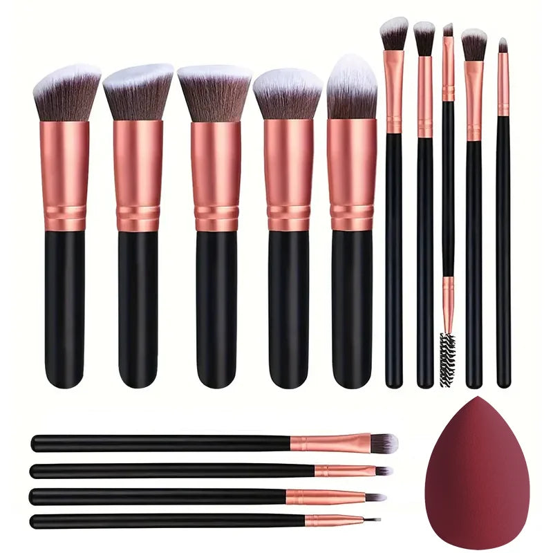 Set de 14 Brochas de Maquillaje.