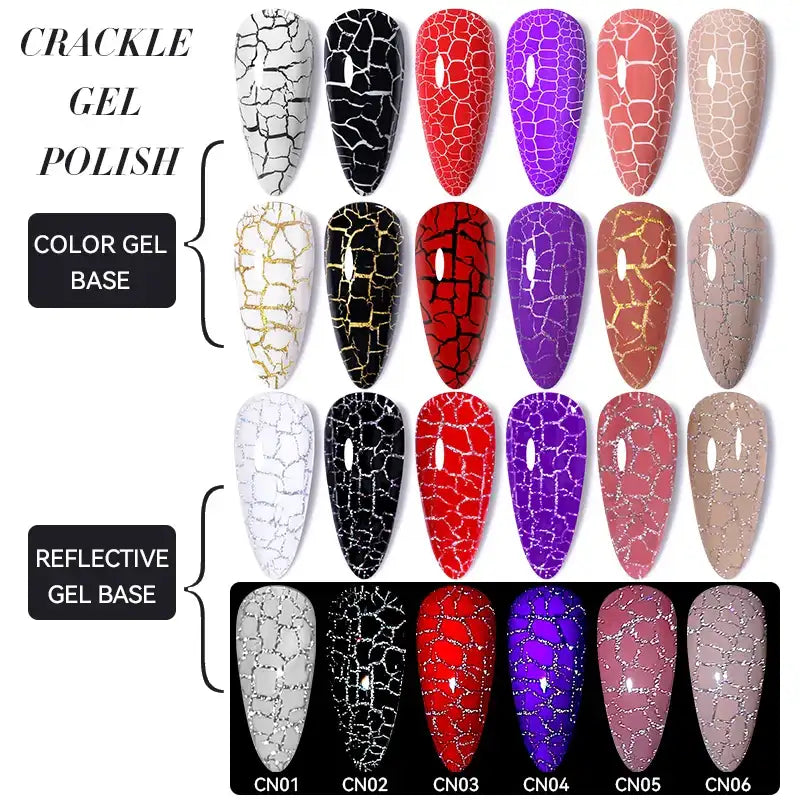 LILYCUTE 12 esmaltes quebradizos secado UV