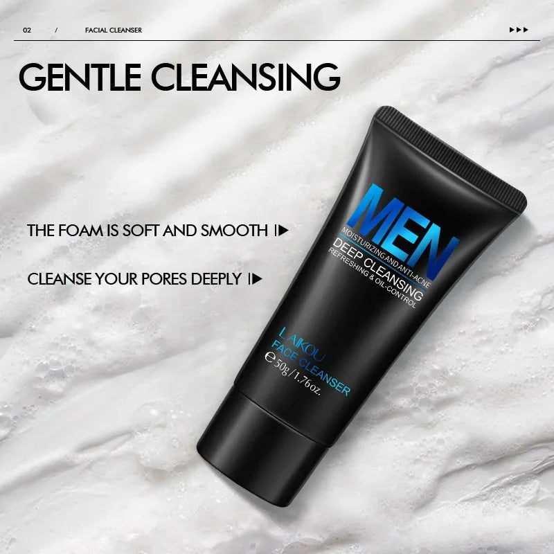 Crema para hombre antiacné y control de grasa.