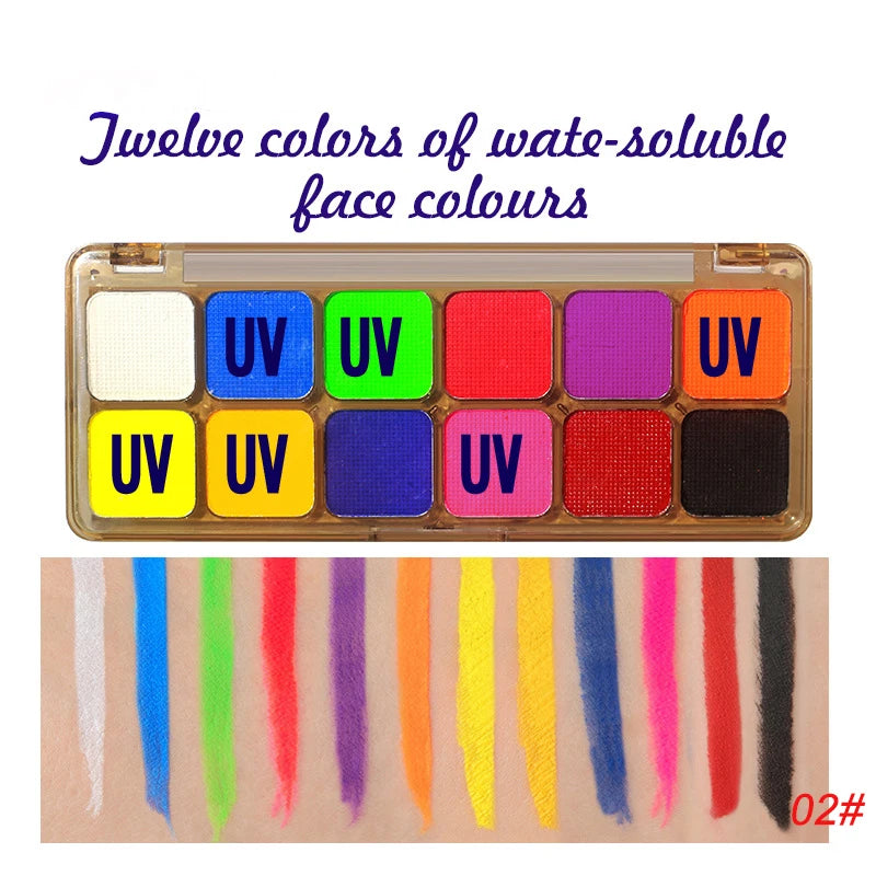 Paleta de pintura facial y corporal kzlet.