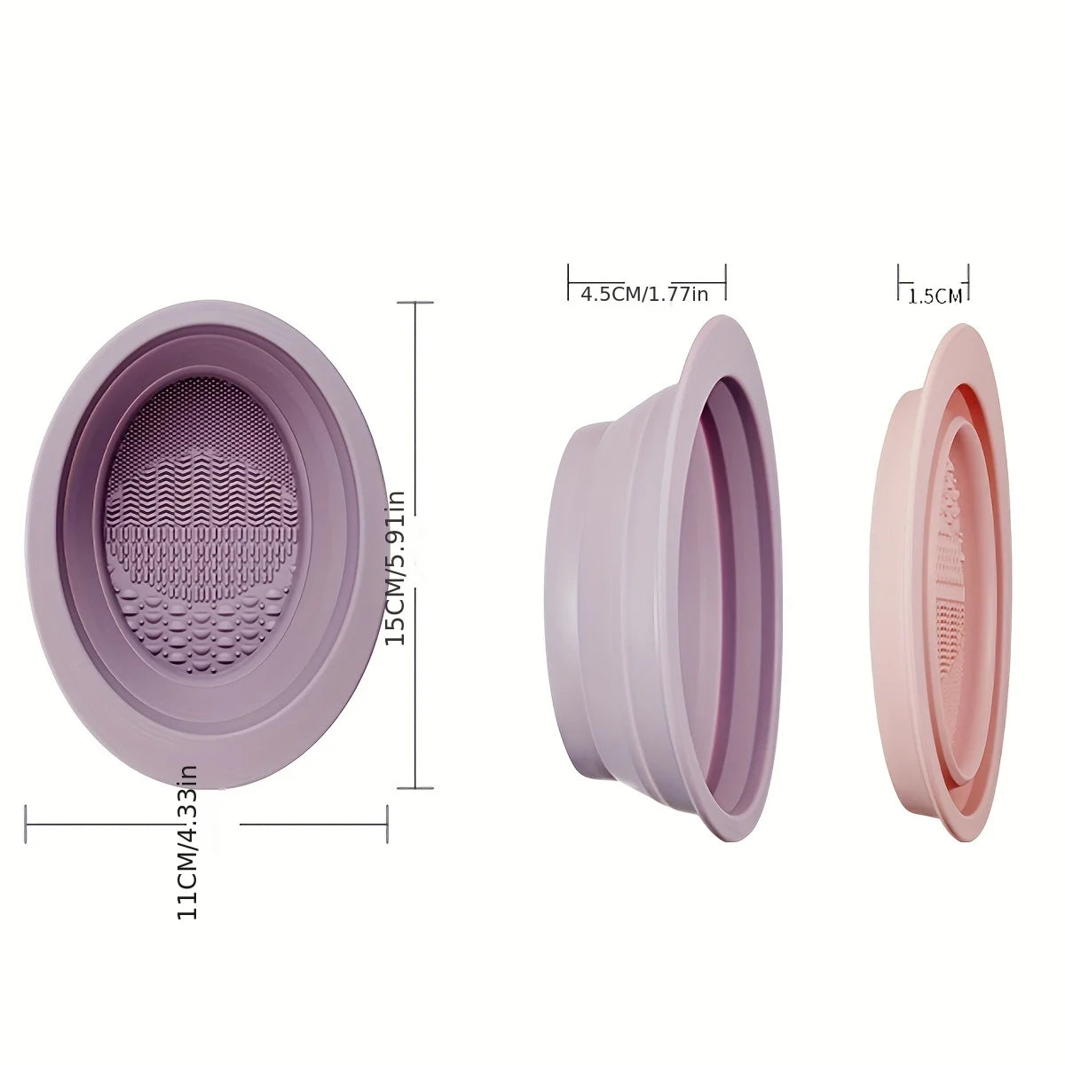 Herramienta de silicona para limpieza de brochas