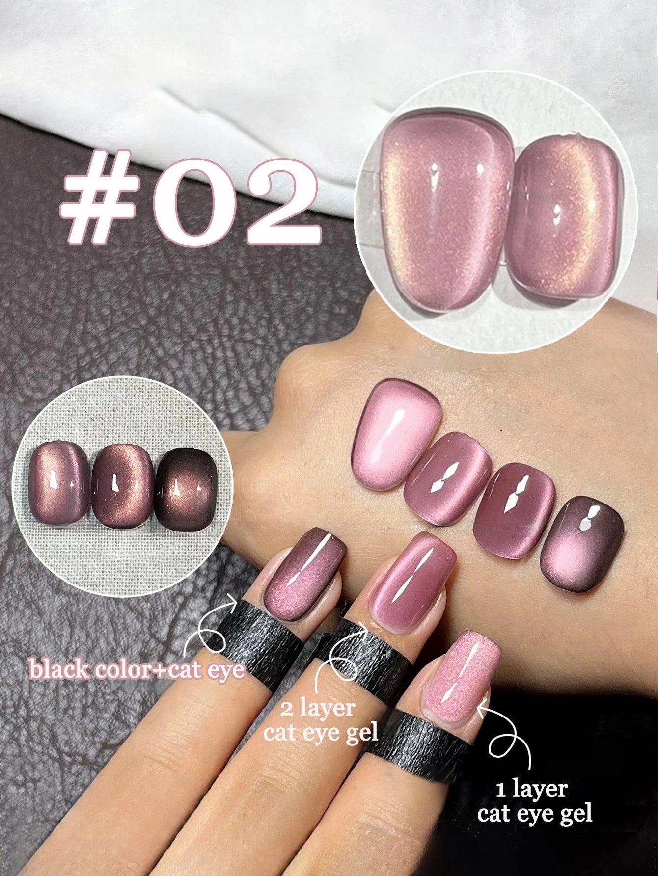 MIANEL magnetic cat eye nail polishes