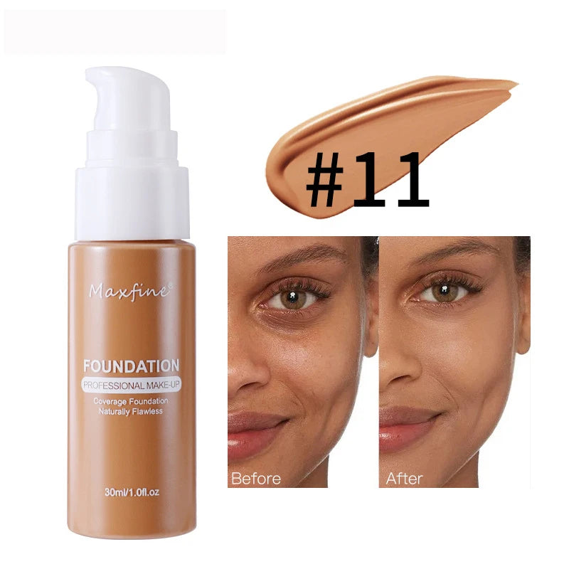 Base líquida profesional MAXFINE (12 tonos)