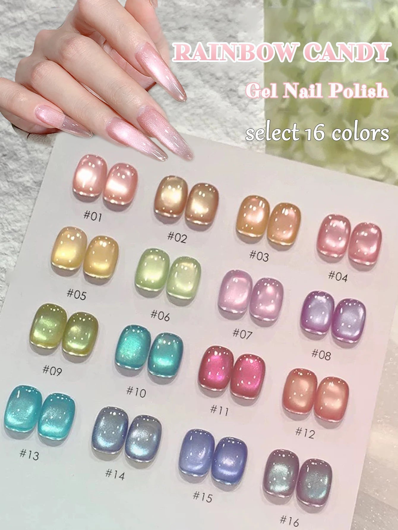 MIANEL magnetic cat eye nail polishes