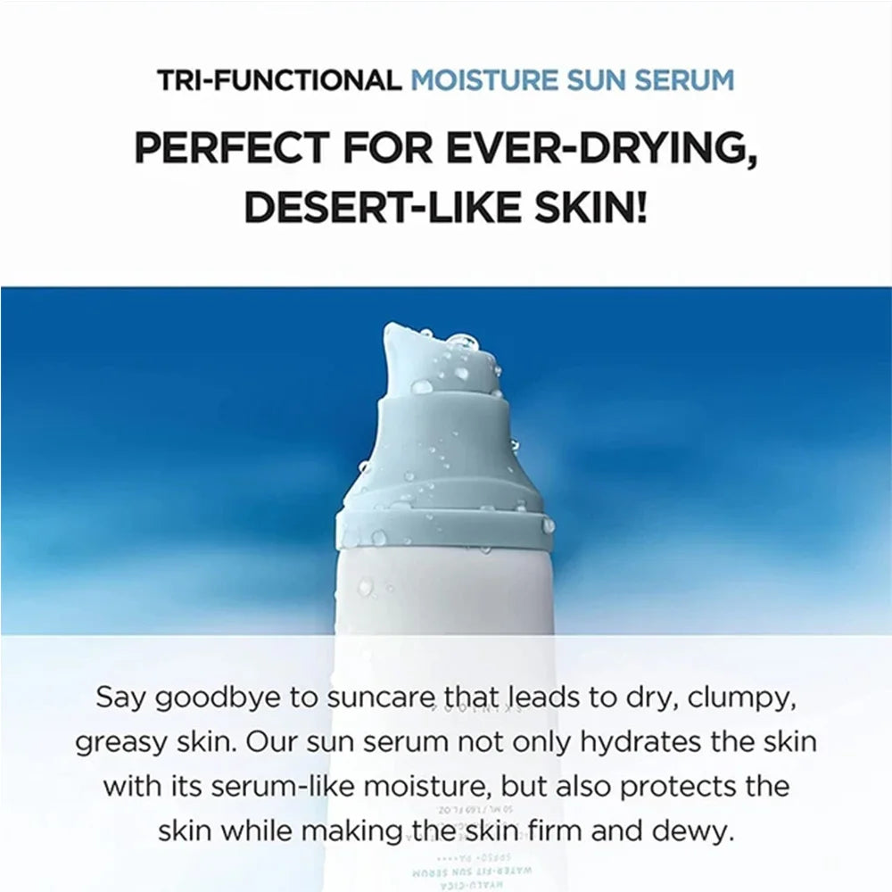Perfect hydrating sunscreen serum for healthy, glowing skin SPF 50+