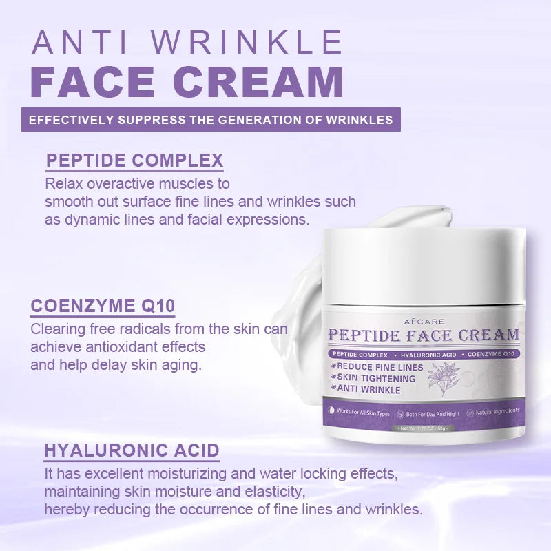 Crema facial de péptidos Rafcare