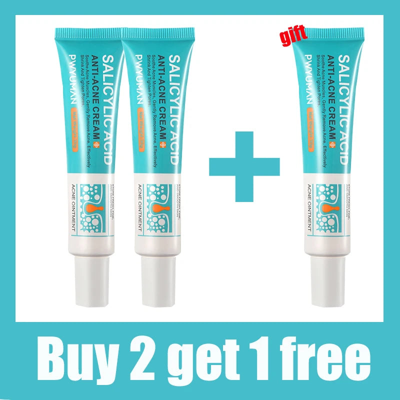 Crema Anti-Acné con Ácido Salicílico Pwyuman