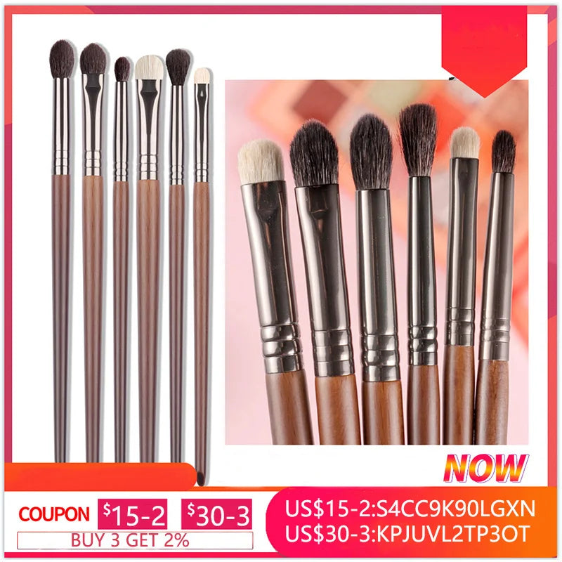 Set de 6 Brochas para Sombras de Ojos OVW