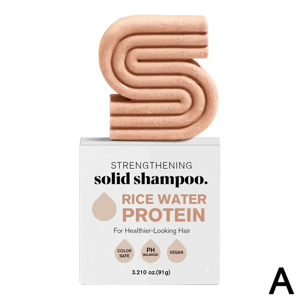 STRENGTHEINING Champú con acondicionado en barrar, fortalecedor con proteína de agua de arroz.