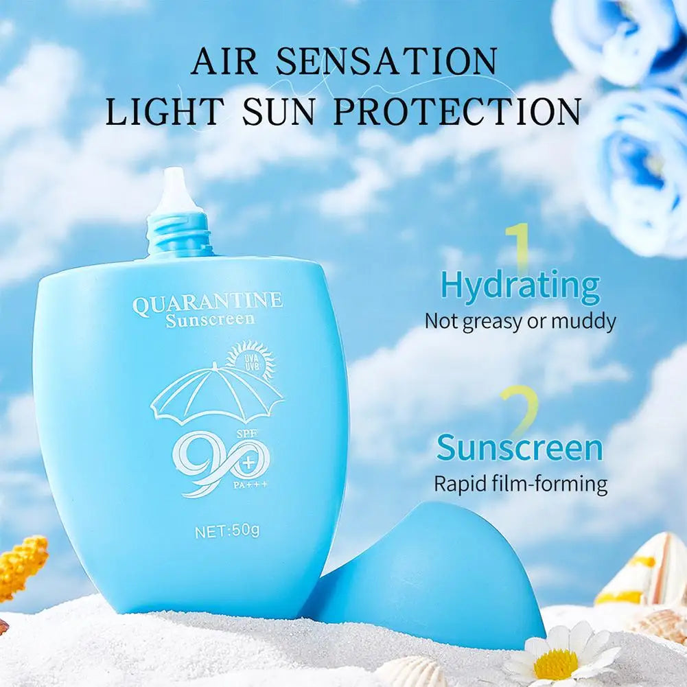 Crema solar 50 SPF protección solar ligera y eficaz.