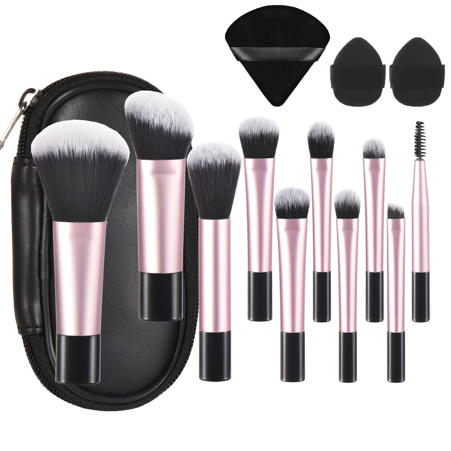 Set de 10 Mini Brochas de Maquillaje.
