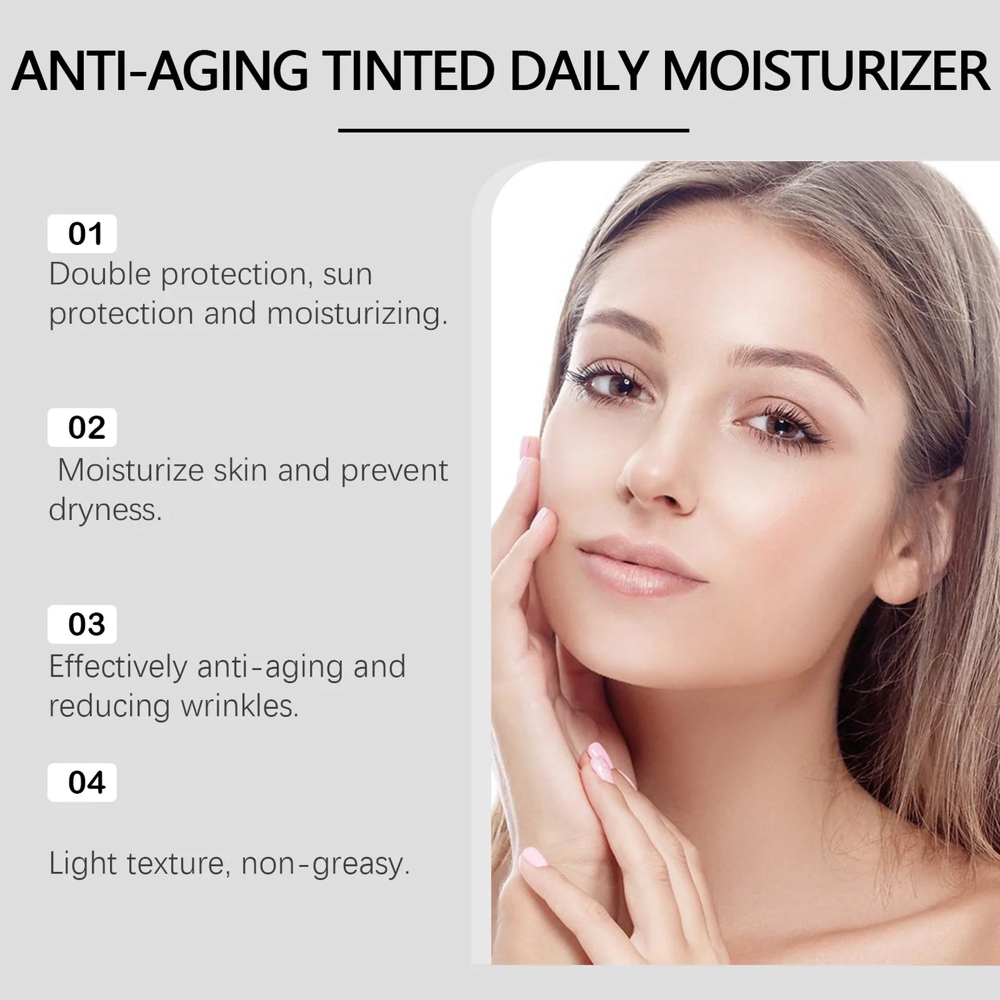Anti-aging sunscreen with SPF 45