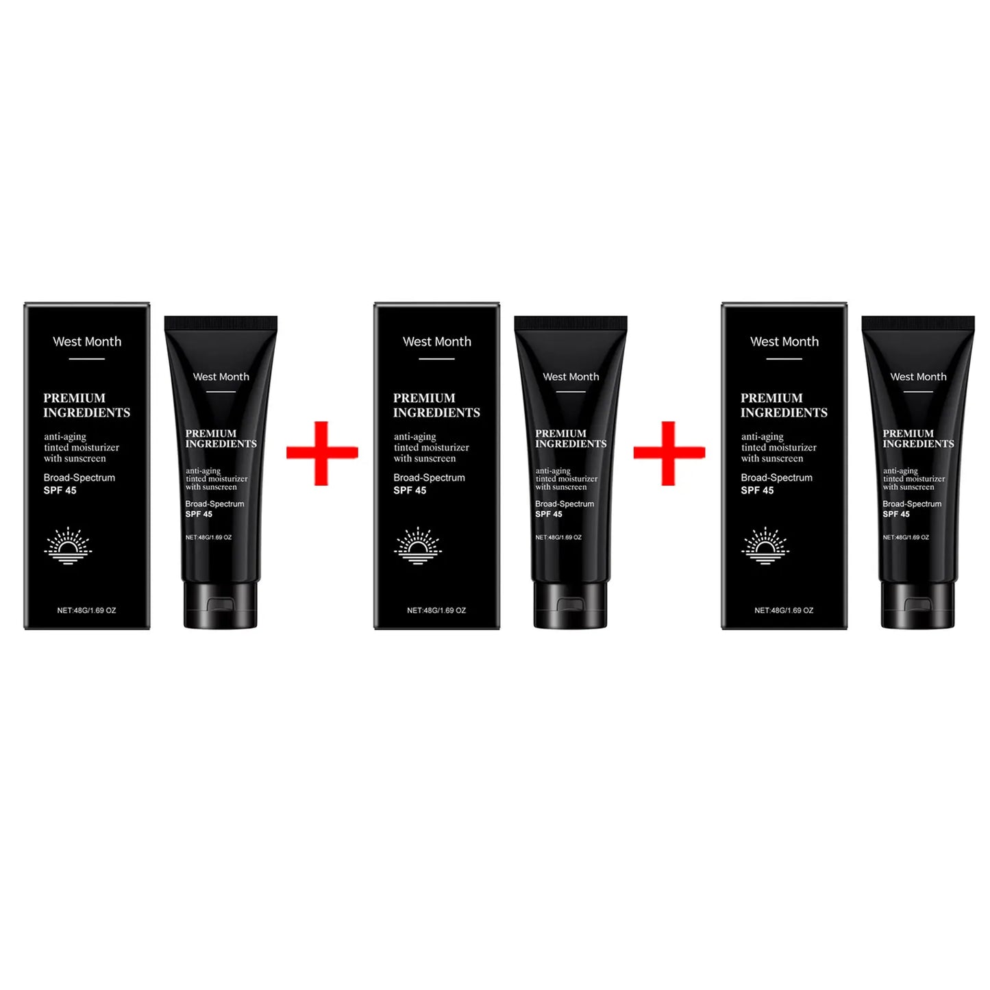 Anti-aging sunscreen with SPF 45