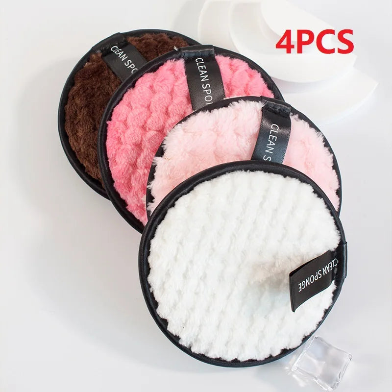 Reusable microfiber makeup remover pads