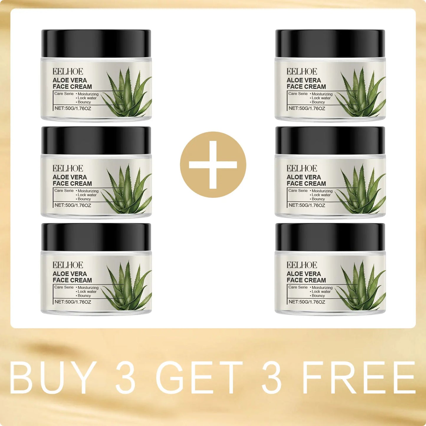 Crema facial de aloe vera Eelhoe