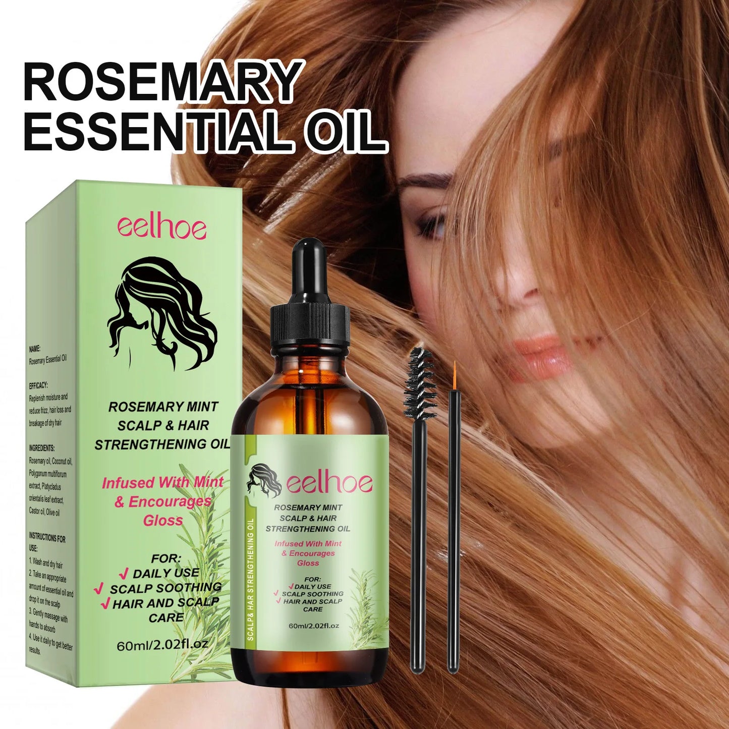 EELHOE Aceite de romero para crecimiento del cabello