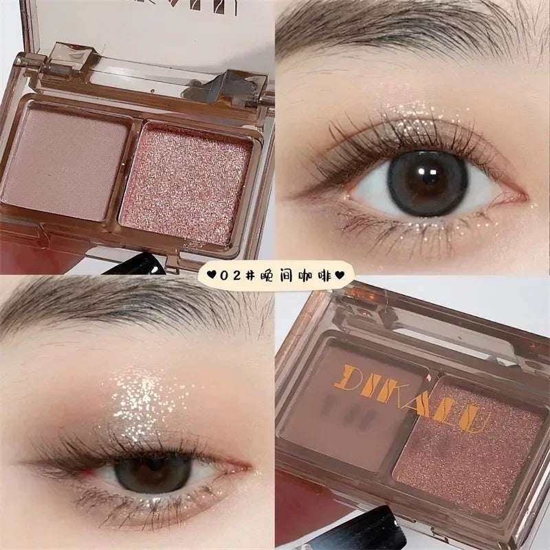 Paleta de Sombras JADED de 2 Colores.