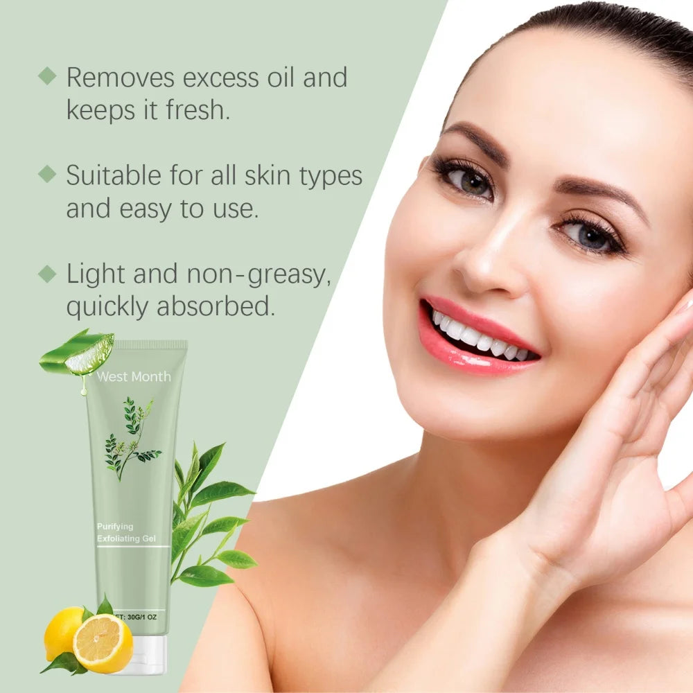 Exfoliante en gel purificante para el rostro West Month