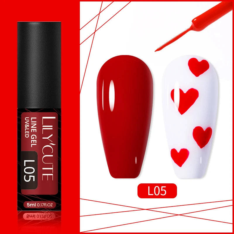 LILYCUTE 7 esmaltes en gel delineador