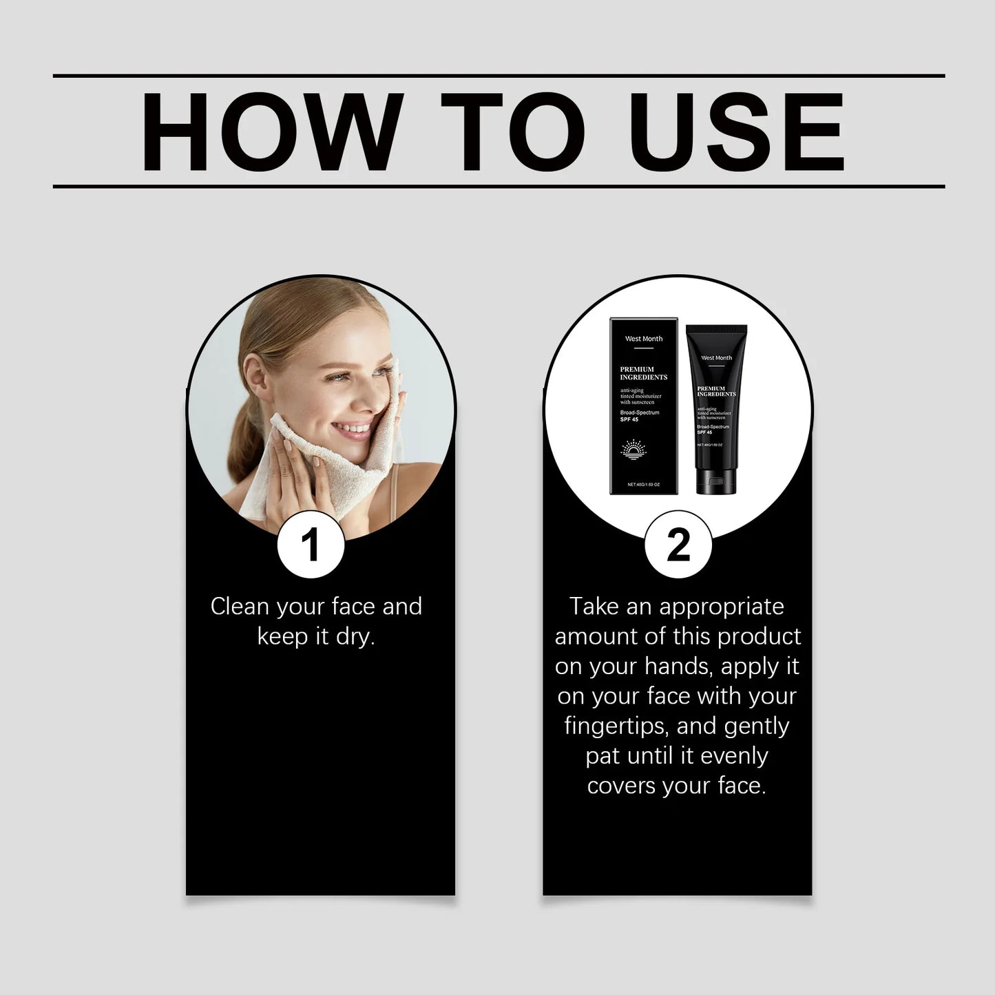 Anti-aging sunscreen with SPF 45