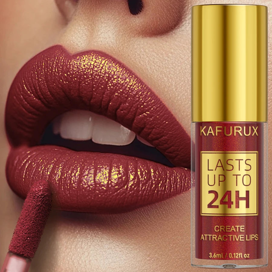 Gloss labial con glitter