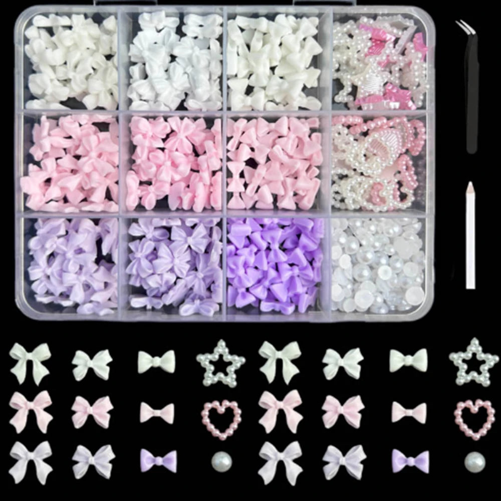 +15 Sets de decoraciones para uñas Kawaii